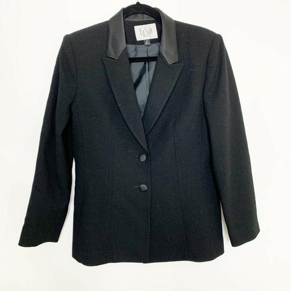 Le Suit Jackets & Blazers - Le Suit black Tuxedo style school boy blazer